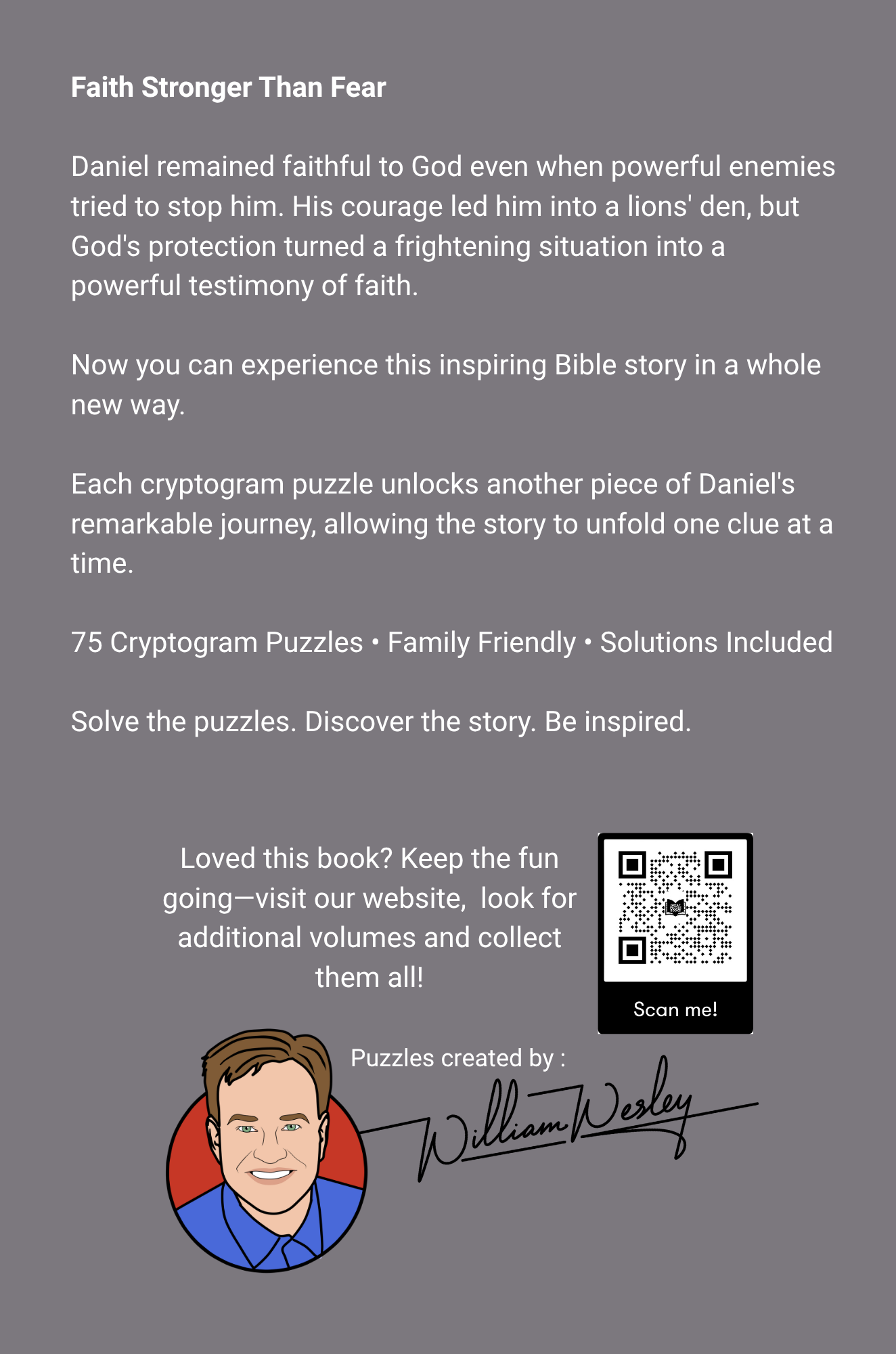 Daniel in the Lions' Den Bible Story Cryptograms