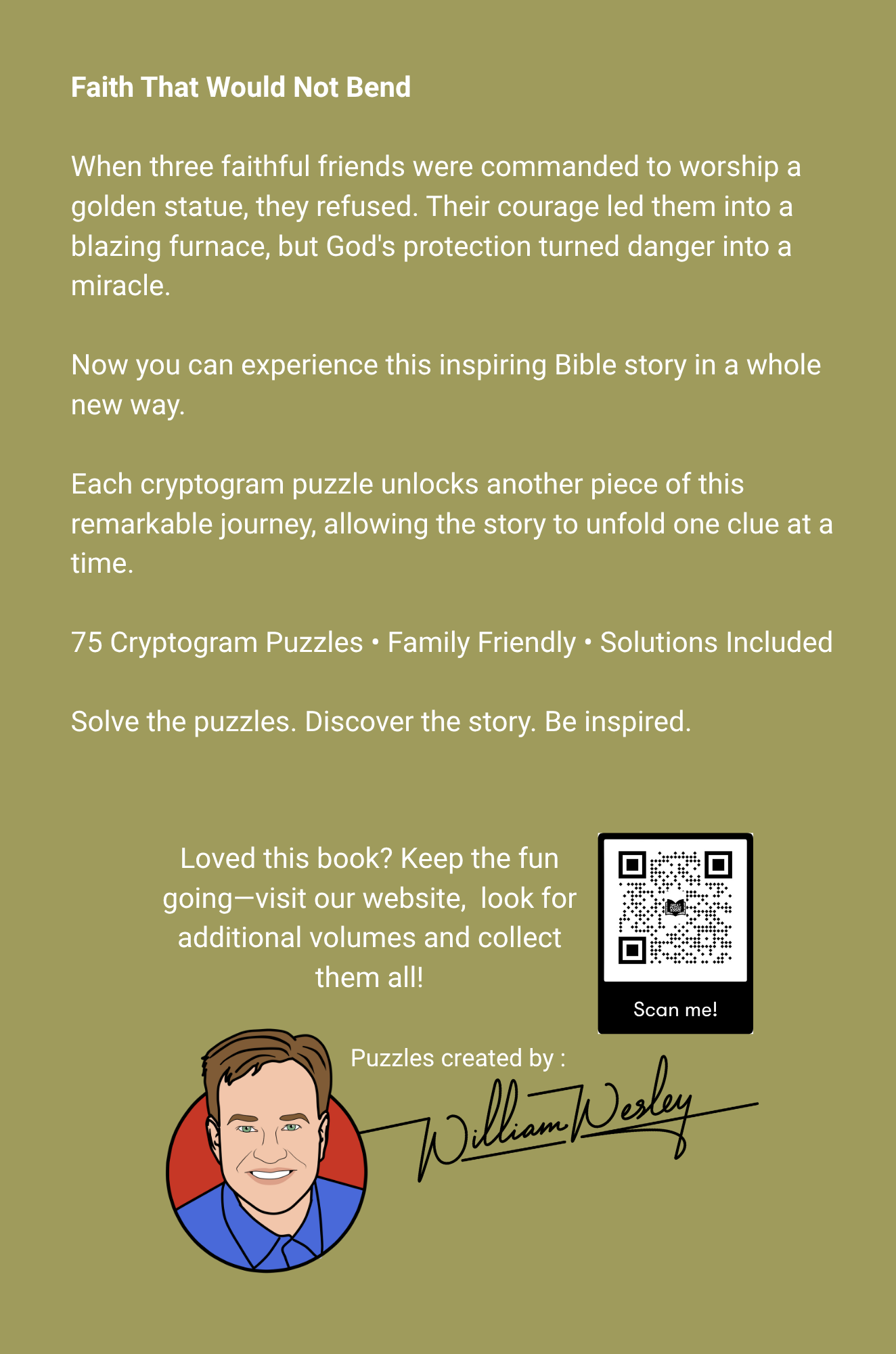 The Fiery Furnace Bible Story Cryptograms