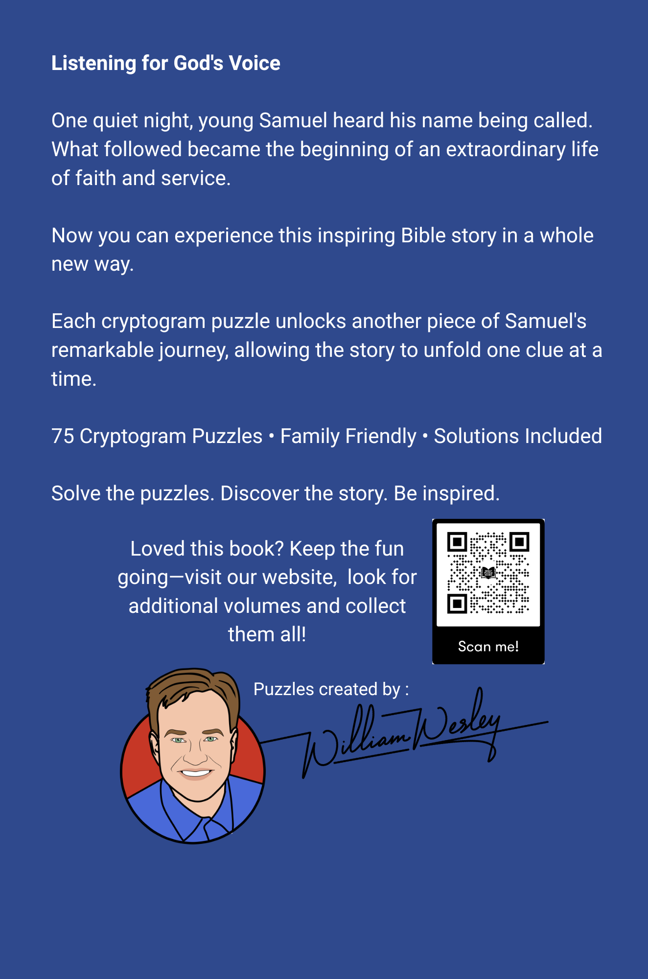 The Calling of Samuel Bible Story Cryptograms