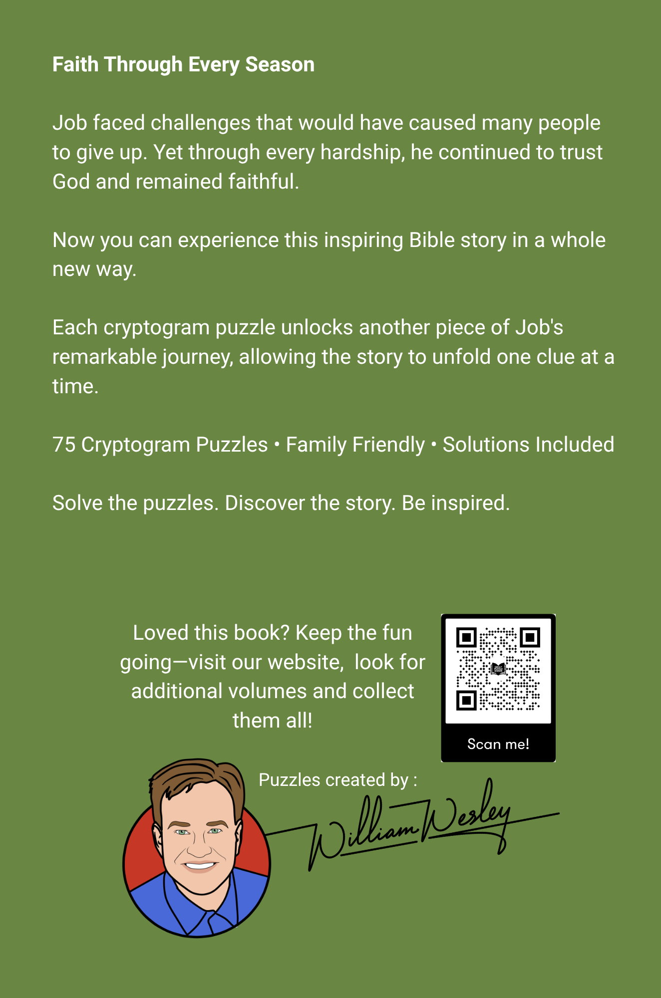 Job and the Test of Faith Bible Story Cryptograms