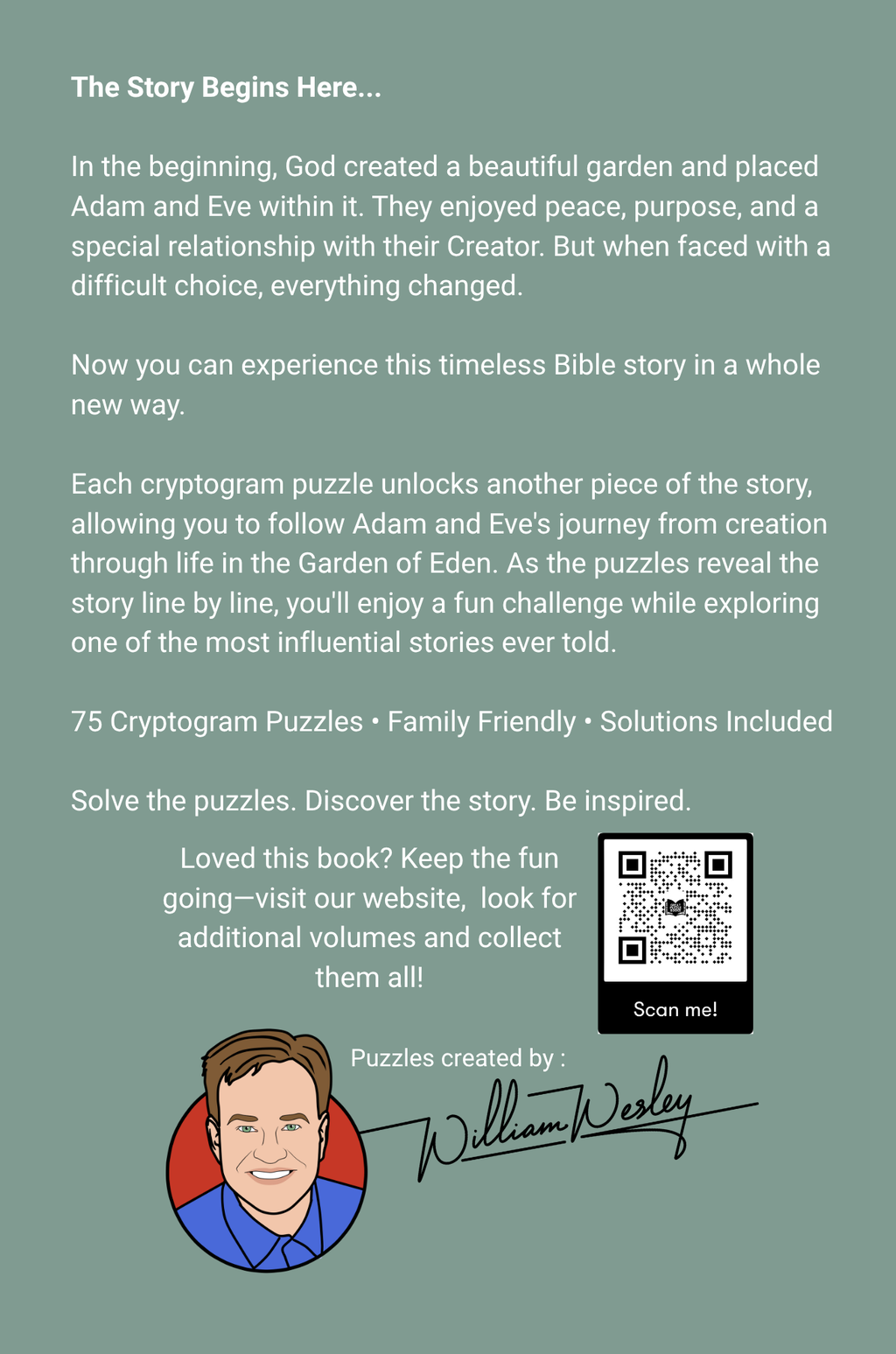 Adam & Eve: Classic Bible Story Cryptograms