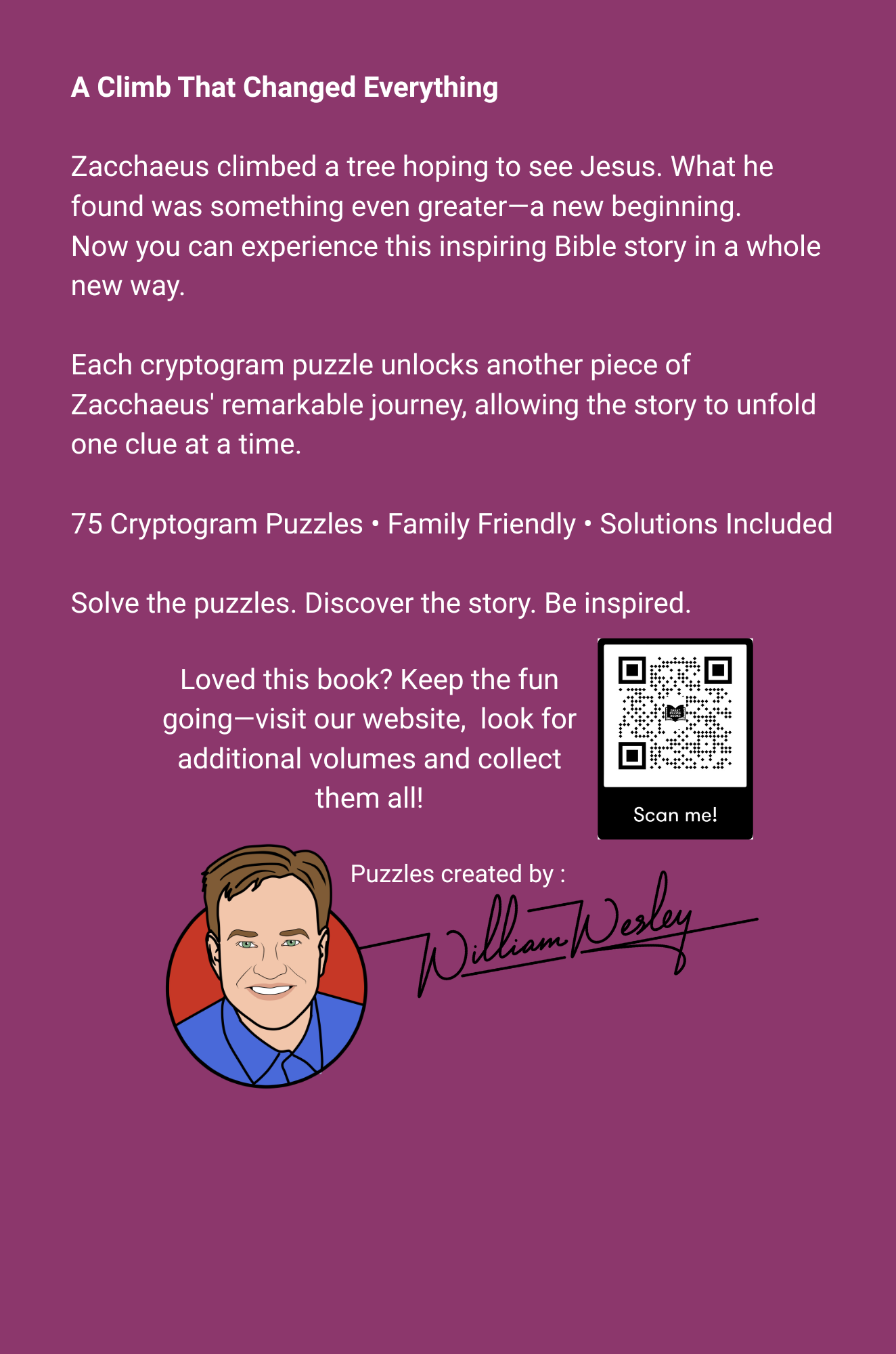 Zacchaeus Finds a New Life Bible Story Cryptograms