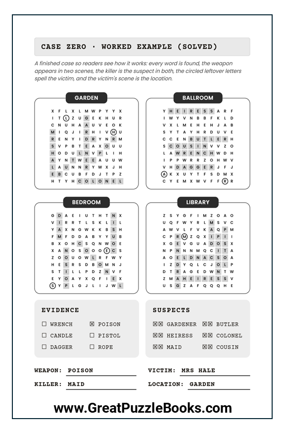 Murder Mystery Word Search Puzzles: Volume Two