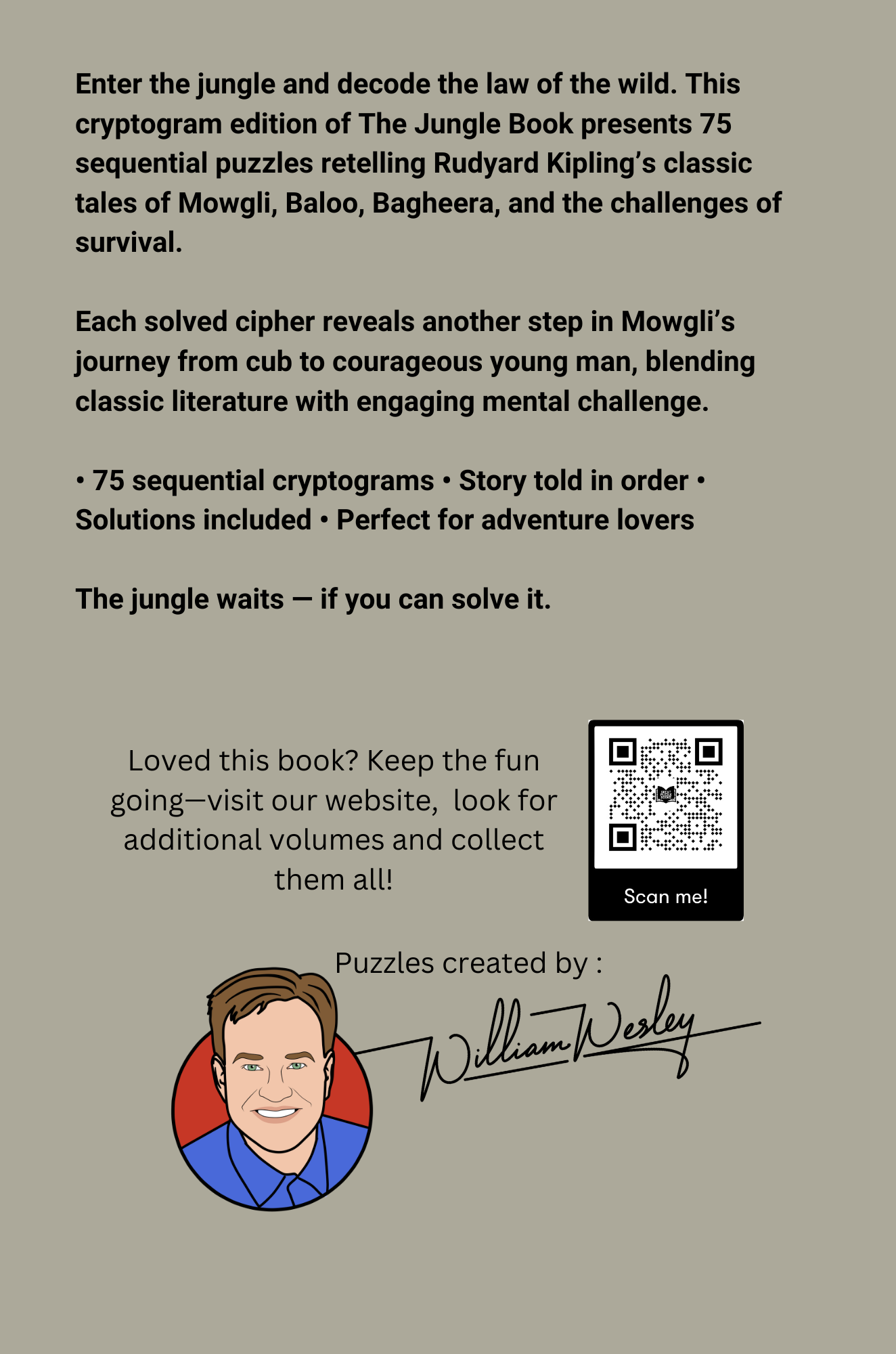 Classic Story Cryptograms Volume Seven:  The Jungle Book