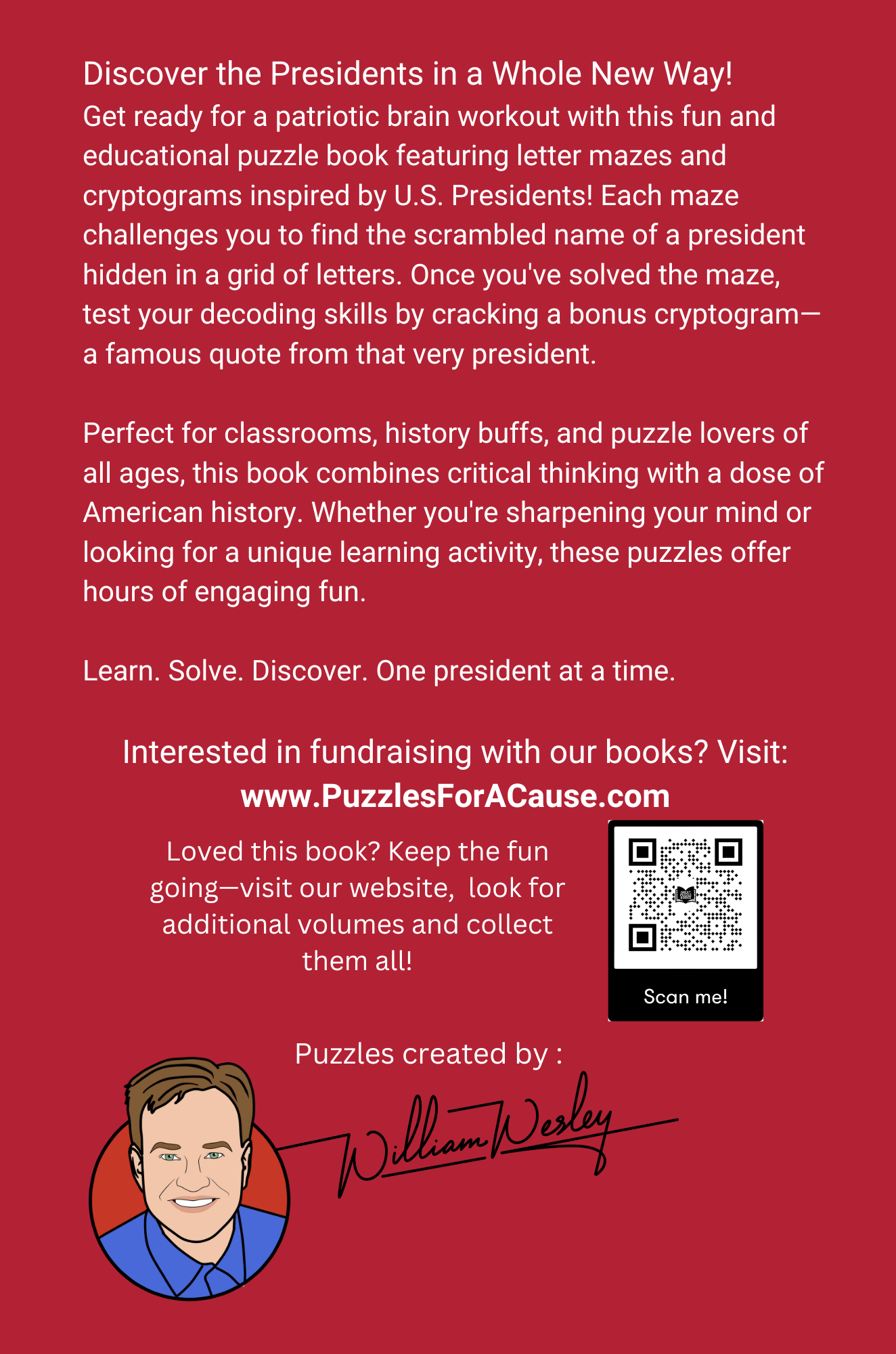 US Presidents Letter Mazes & Cryptograms