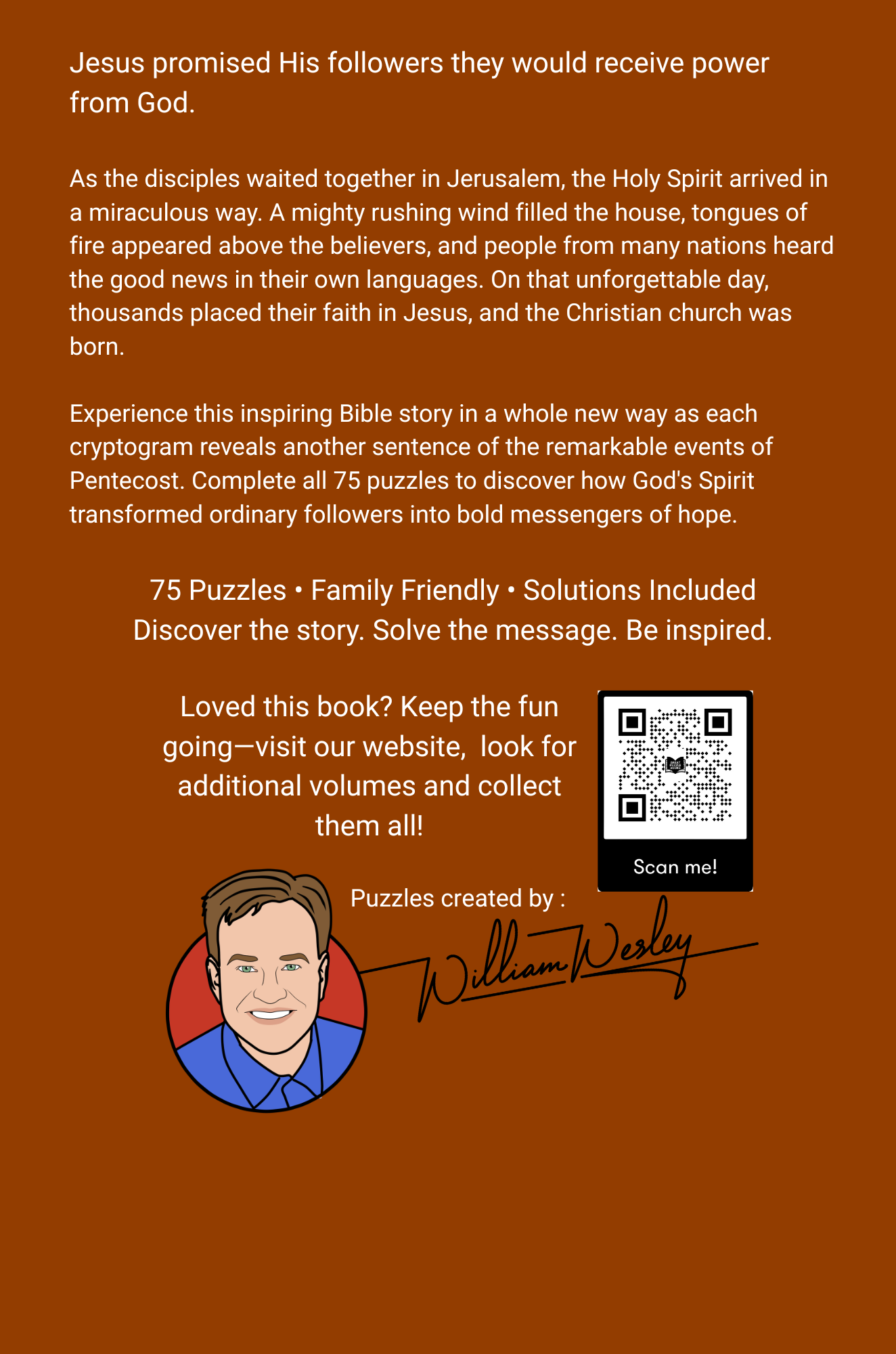 The Day of Pentecost  Bible Story Cryptograms