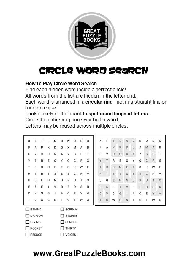 Circle Word Search Volume Five