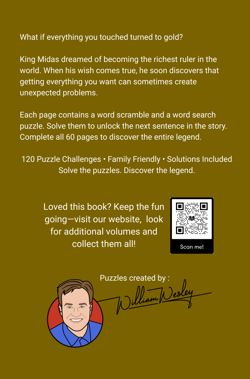 King Midas and the Golden Touch Classic Greek Myth Word Search