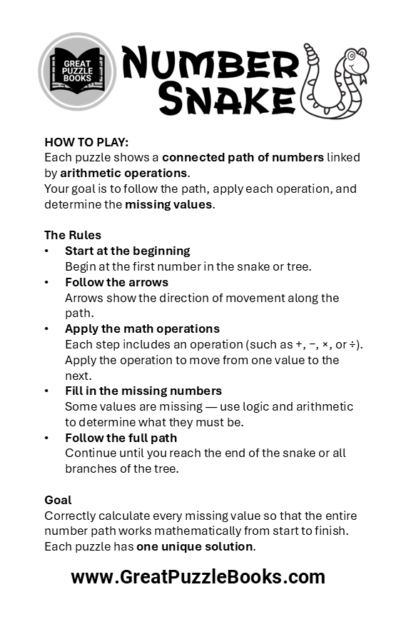 Number Snake: Volume Two - Easy